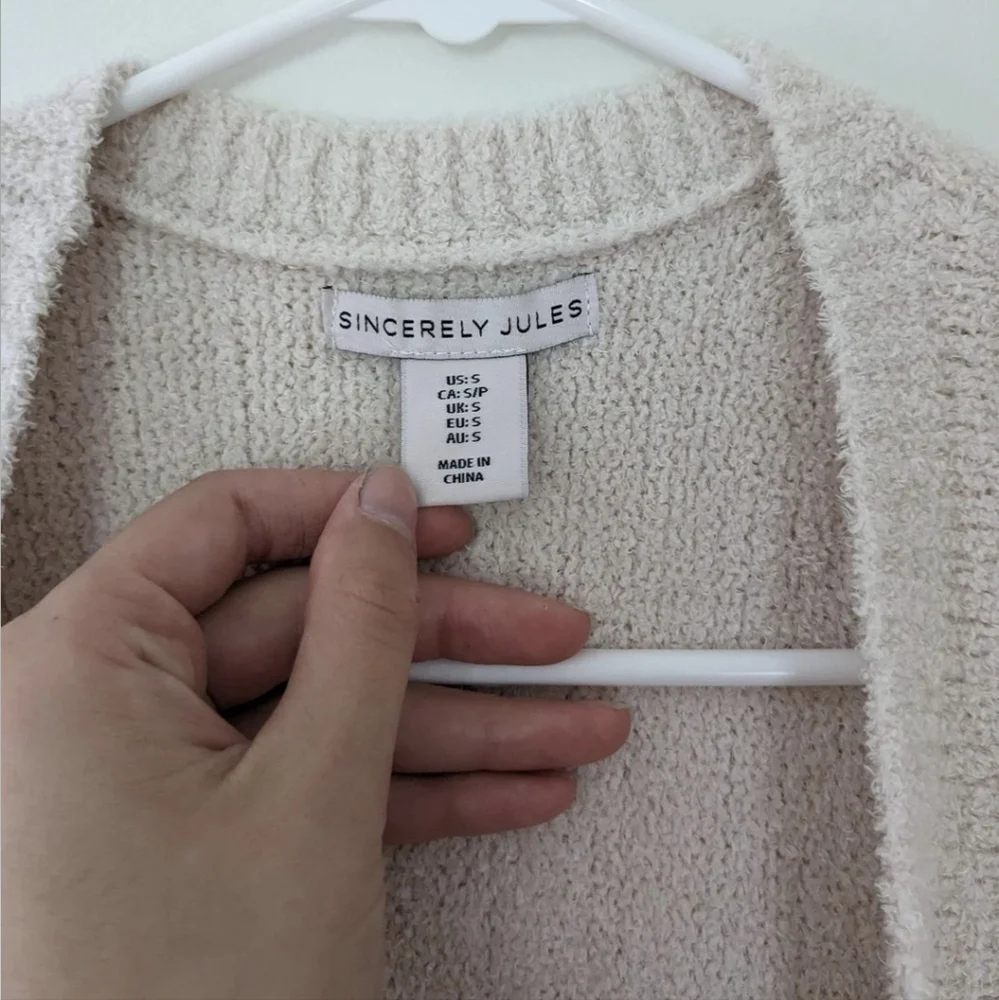 Sincerely Jules Fuzzy Open Cardigan - Picture 4 of 7